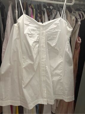 Jonathan Simkhai White Button-Front mini dress